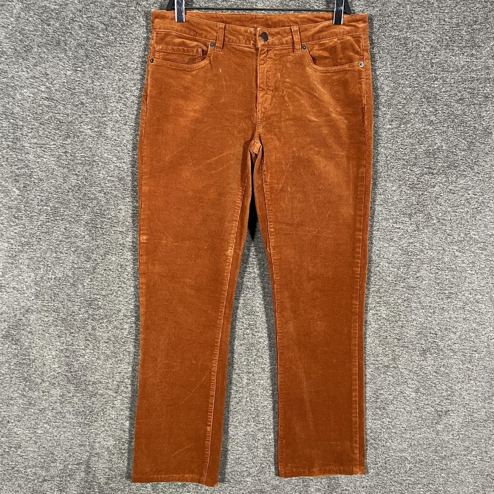 Patagonia Pants Womens 31x31 Orange Corduroy‎ 5 Pocket Stretch Casual Chino